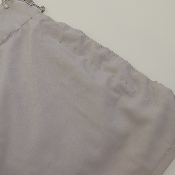 ‼️SALE‼️ Retrofete Silver Rhinestone Bead Chainmail Skirt Crop Top - Picture 12 of 15